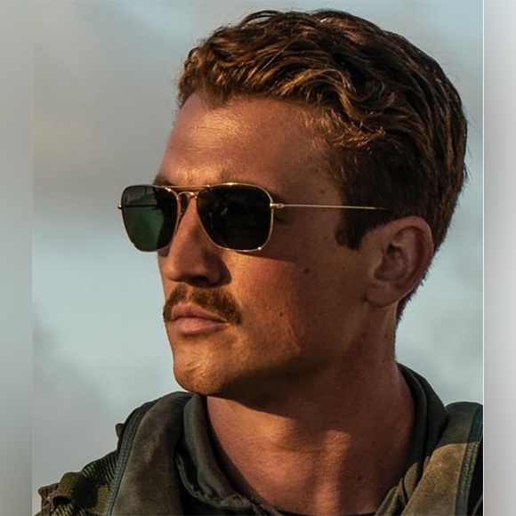 NEW Ray-Ban Caravan Gold Demigloss/Polarized G-15 Green 3N Complete With Kit - Picture 6 of 14